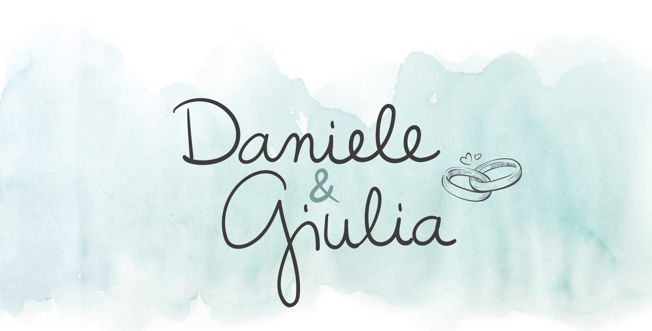 Daniele & Giulia wedding logo